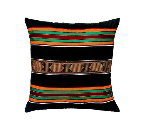 kente cloth floor pillow