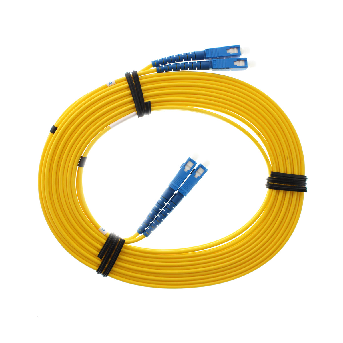 Aqua Jacket Allen-Tel SC To SC Multimode Fiber Duplex Cable 10-Meter Length Allen Tel GBSC2-D4-10 Fiber Optic Cable Assembly Patch Cord 