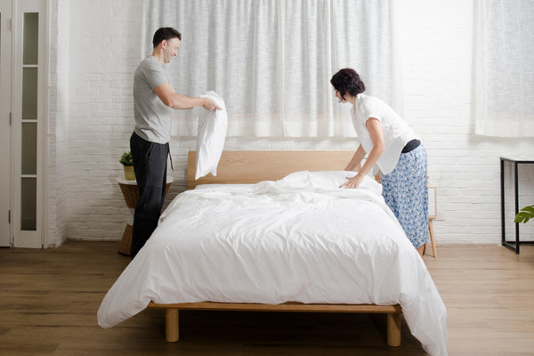  1-ply breathable cotton bed sheets