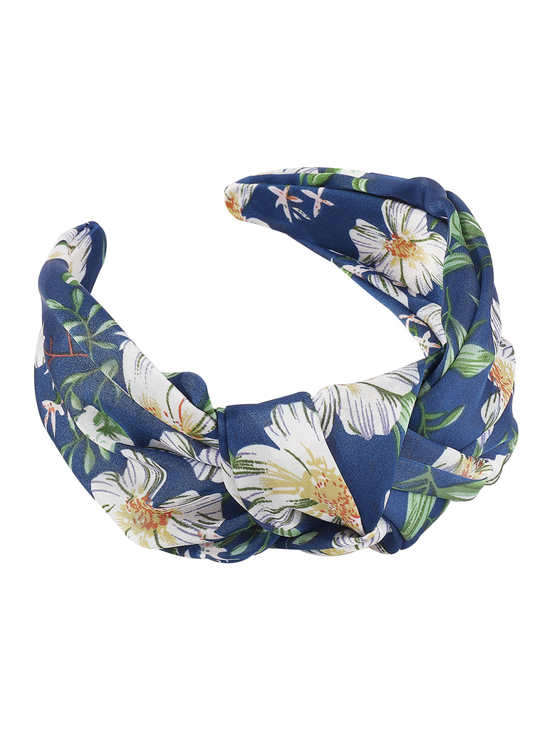 Retro Floral Knotted Bowknot Headband