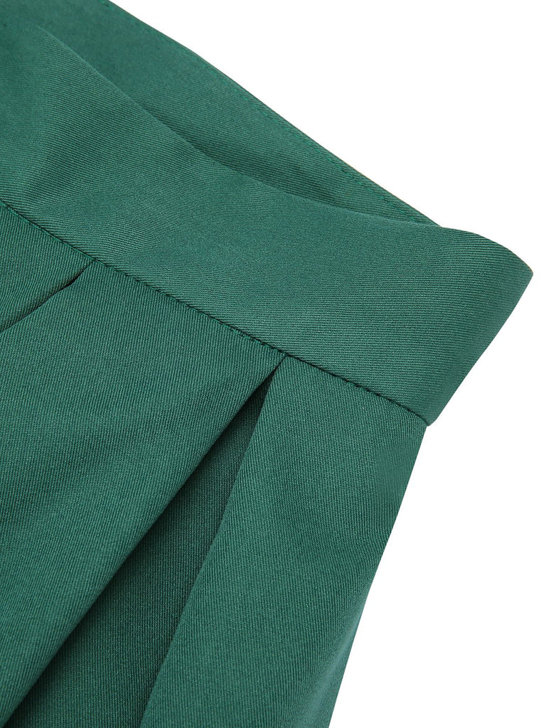 [Pre-sale] Green 1950s Solid Pleated Skirts