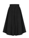 [Pre-Sale] Black 1950s Elegant Pleated Skirt