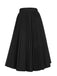 [Pre-Sale] Black 1950s Elegant Pleated Skirt