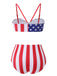 [Pre-Sale] 1940s Flag Independence Day Patchwork Swimsuit
