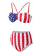 [Pre-Sale] 1940s Flag Independence Day Patchwork Swimsuit