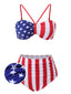 [Pre-Sale] 1940s Flag Independence Day Patchwork Swimsuit