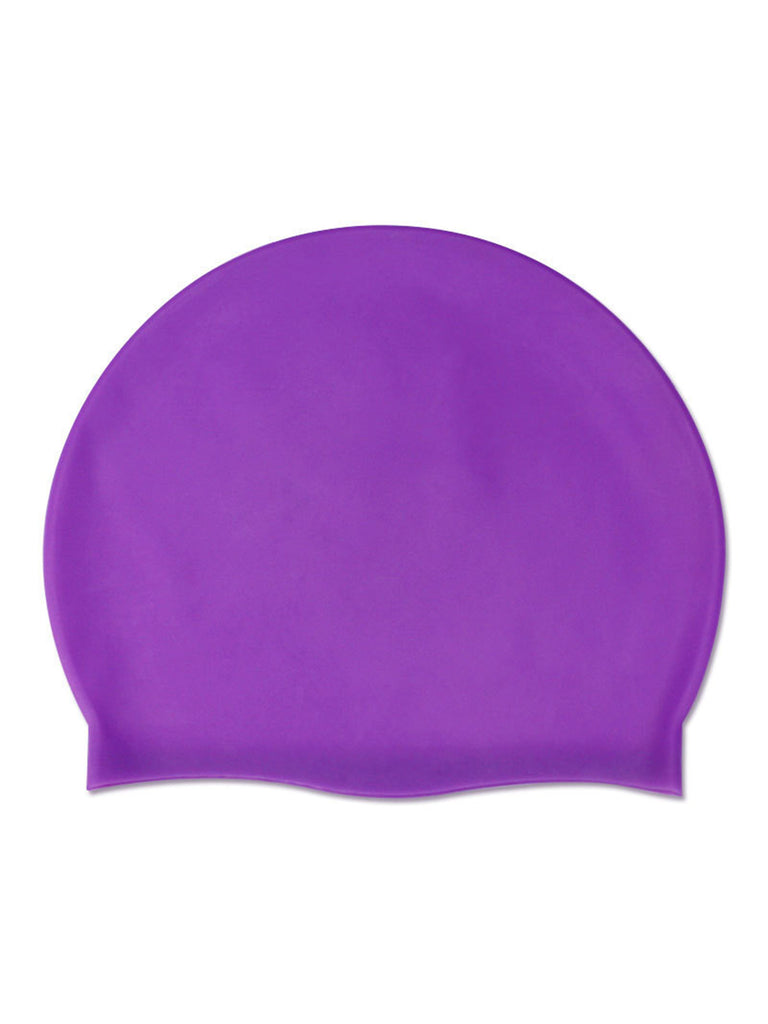 Elastic Silicone Solid Swimming Cap