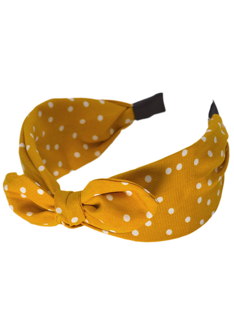 Retro Polka Dot Knotted Bowknot Headband