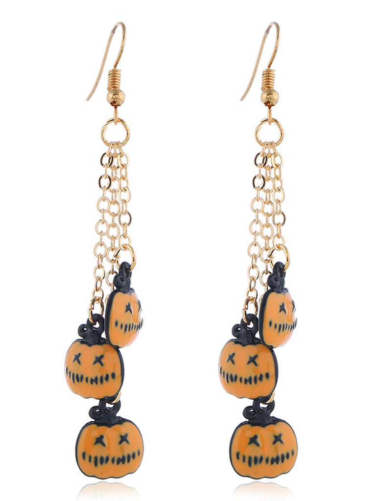 1950s Pumpkin Halloween Earring