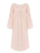 Pink 1960s Puff Sleeves Knitted Nightgown