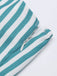 Turquoise 1950s Stripes Romper & Skirt