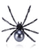 Retro Halloween Spider Pearl Brooch