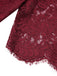 Wine Red 1930s Lace Patchwork Jumpsuit