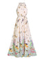 1950s Floral Butterfly Vintage Maxi Dress