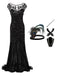 2PCS Top Seller Maxi 1920s Dress & Accessories Set