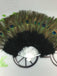 [US Warehouse] Peacock Feather Folding Hand Fan