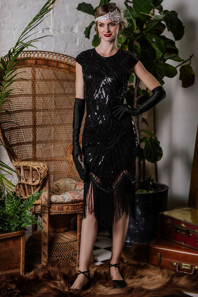 1920s Fringe Flapper Dress