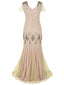 [US Warehouse] Apricot Sequin Gatsby Maxi Dresses