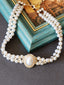 Retro Rhinestone Pearl Necklace