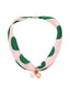 Retro Polka Dot Pearl Mulberry Silk Necklace