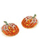 Orange 1950s Halloween Pumpkin Earring