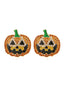 1950s Halloween Grimace Pumpkin Earring