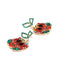 Orange 1950s Halloween Pumpkin Earring