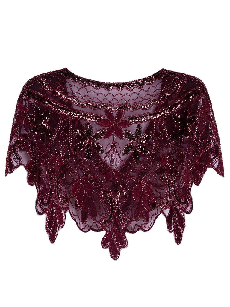 1920s Sequin Beaded Cape