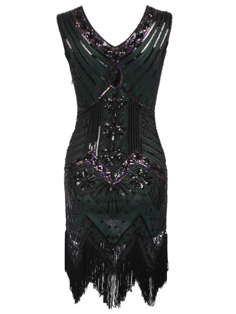 Plus Size 1920s Sequined Dress