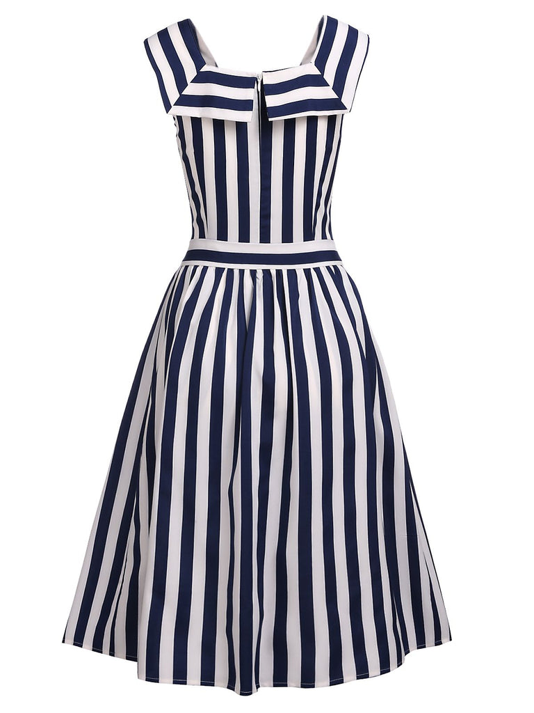 Navy 1950s Stripes Sailor Romper & Skirt