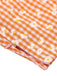 3PCS Orange 1950s Daisy Plaids Top & Skirt