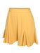 Yellow 1950s Ruffled Pockets Shorts