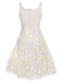 White 1950s Daisy Dreamer Vintage Dress