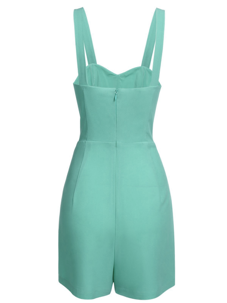 Green 1950s Romper & Cherry Skirt