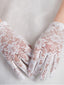 Retro Floral Lace Sheer Gloves