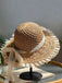 Retro Hand-Made Lace Bow Sun Hat