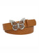 Retro Butterfly Buckle Rhinestones Wide Belt