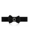 Bow Buckle Elastic Solid Vintage Belt