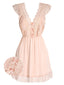 Pink 1960s Lace Ruffle Nightgown