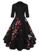 [US Warehouse] 1950s Floral Patchwork Dress
