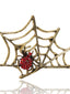 Retro Halloween Cobweb Brooch