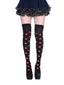 Black 1950s Halloween Knee Socks