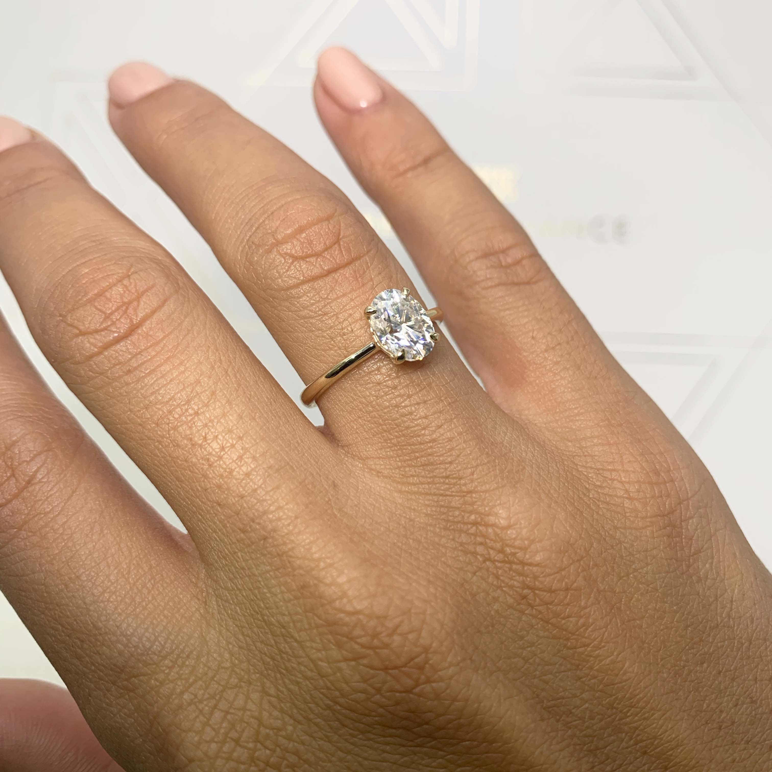 The Alison Moissanite & Diamonds Ring (3.62 Carat) - 14K White Gold – Best  Brilliance