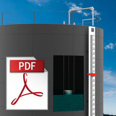 Float and Board tank level indicator