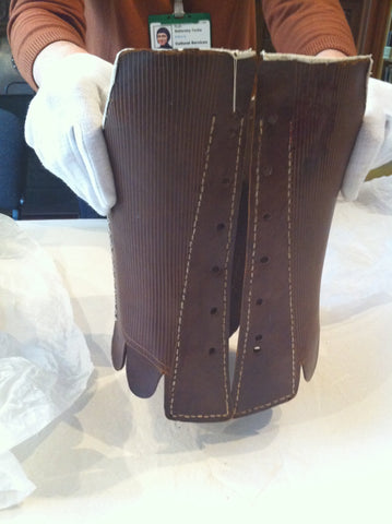 C1700-1799: LEATHER STAYS: CARROW HOUSE: COSTUME AND TEXTILE ARCHIVE (NORWICH, UK)