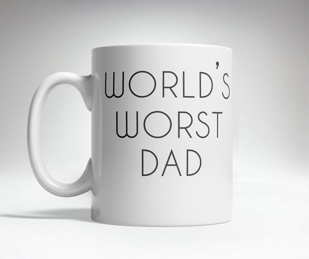 world's worst dad mug