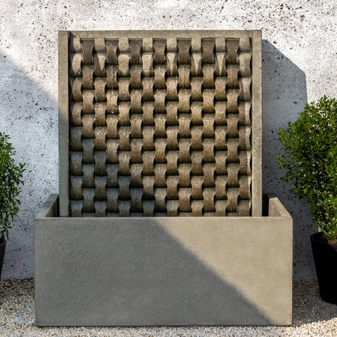Large M Weave Outdoor Fountain