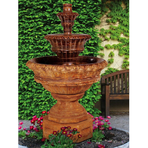 Valencia Three-Tier Outdoor Water Fountain