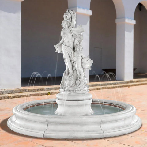 Venus with Dolphins in Toscana Pool Fountain