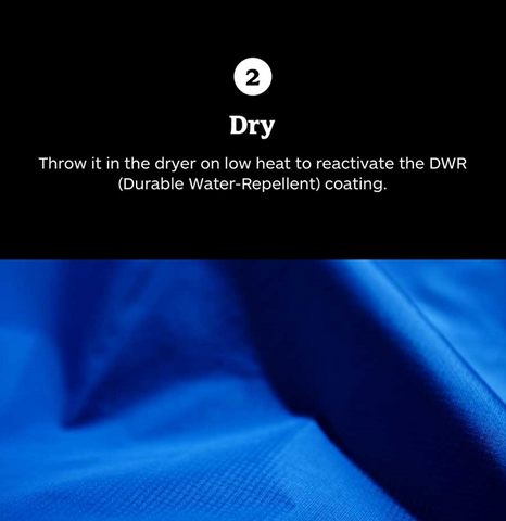 Dry your rain jacket (shell)